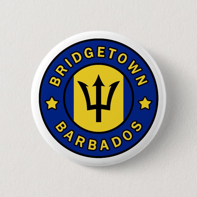 Bridgetown Barbados 6 Cm Round Badge (Front)