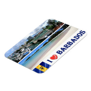 Bridgetown - Barbados - - Downtown - I Love - Magnet