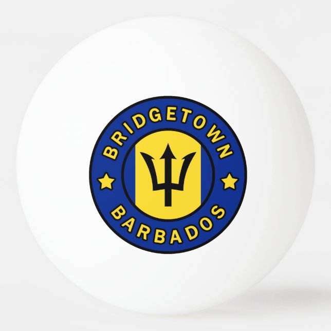 Bridgetown Barbados Ping Pong Ball (Front)