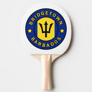 Bridgetown Barbados Ping Pong Paddle