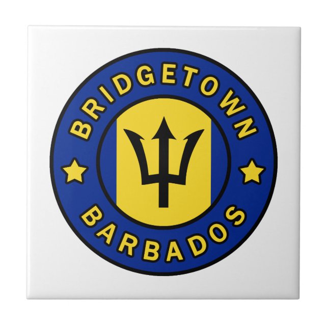Bridgetown Barbados Tile (Front)