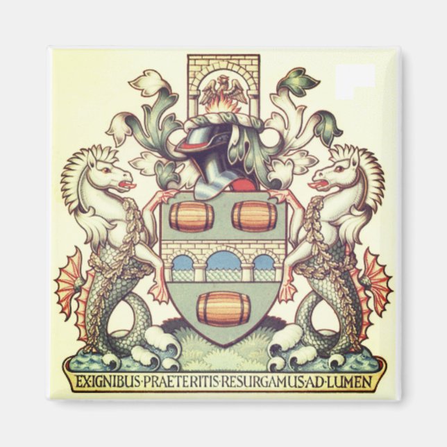 Bridgetown Coat of Arms - Barbados Magnet (Front)