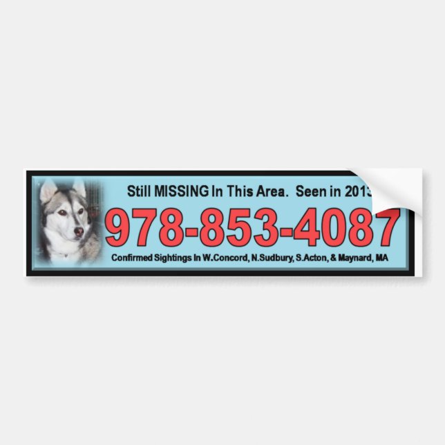 Bridgett bumper sticker blue (Front)