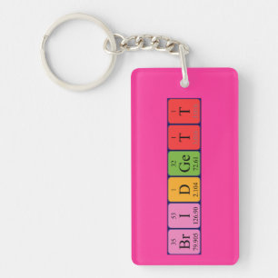 Bridgett periodic table name keyring