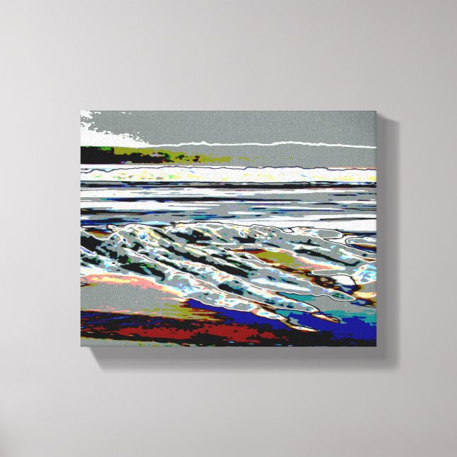 Bridgewater N.S. Riser's Beach Abstract print art (Front)