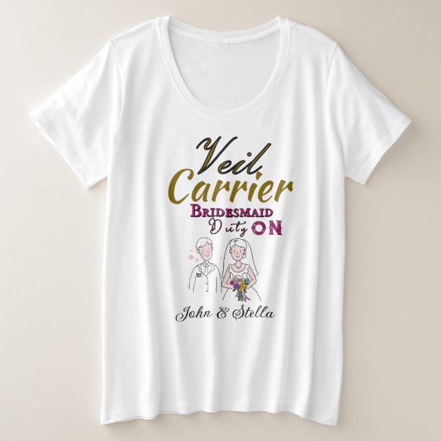 Bridsmaid  plus size T-Shirt (Design Front)