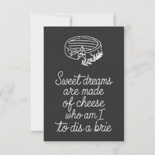 Brie Cheese Lover Card