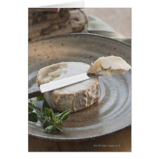 Brie cheese on plate