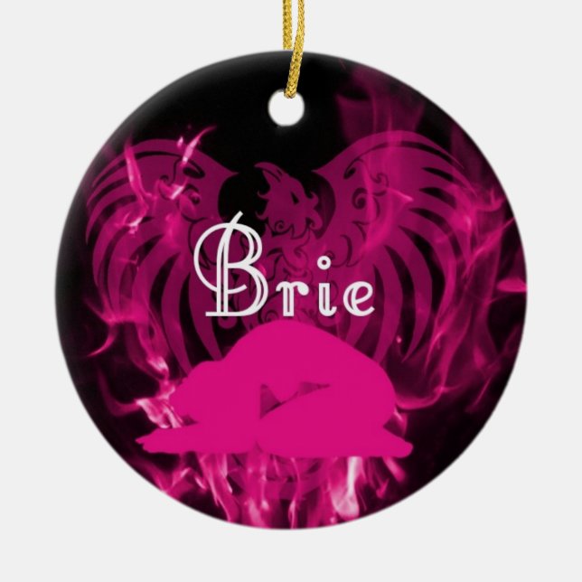 Brie Xmas Ornament (Front)