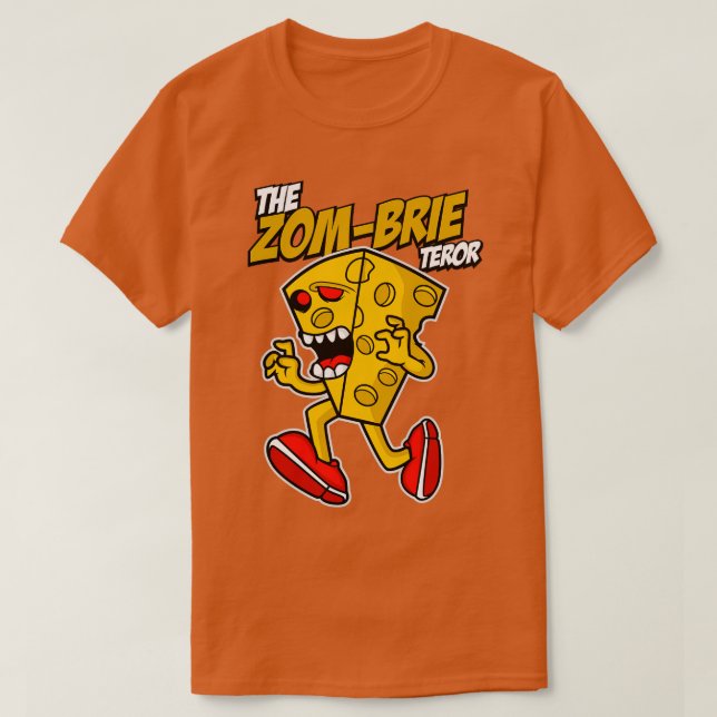 BRIE ZOMBIE CARTOON T-Shirt (Design Front)
