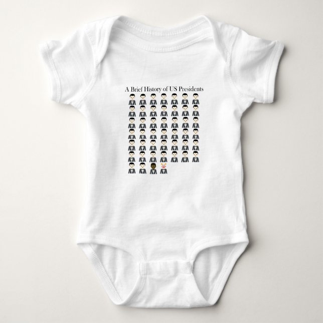Brief History of US Presidents Baby Bodysuit (Front)