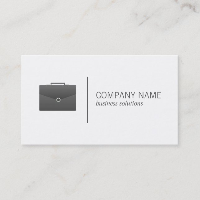 Briefcase (black) | Business Business Card (Front)