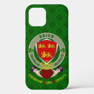 Brien/Bryan Irish Shield & Claddagh Personalised iPhone 12 Case