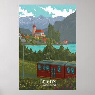 Brienz Switzerland Travel Poster