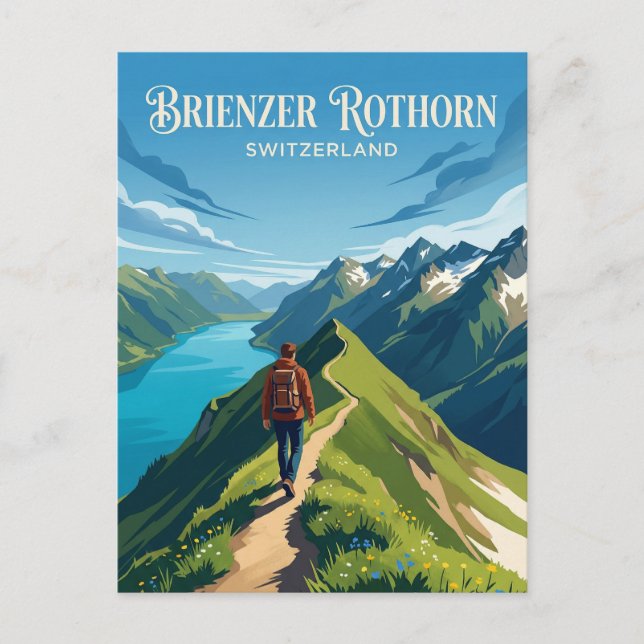 Brienzer Rothorn Switzerland Postcard (Front)