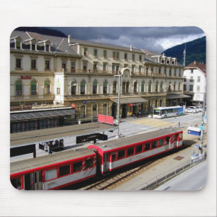 Brig station building mouse pad