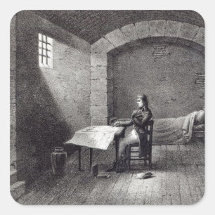 Brigadier-General Bonaparte in prison Square Sticker