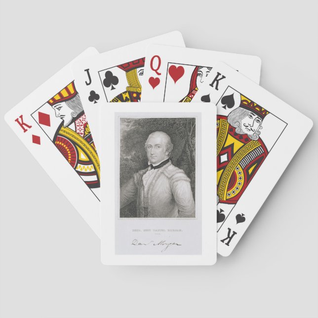 Brigadier General Daniel Morgan (1736-1802) engrav Playing Cards (Back)