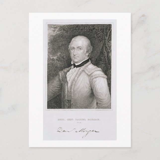 Brigadier General Daniel Morgan (1736-1802) engrav Postcard (Front)