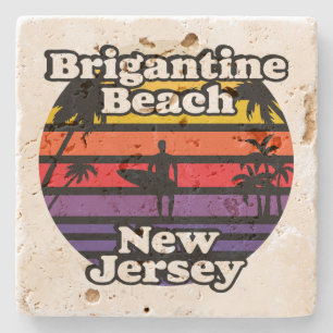Brigantine Beach,New Jersey Stone Coaster
