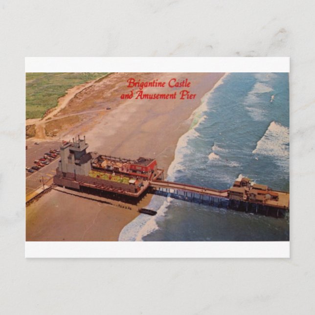 Brigantine Castle Retro Postcard #4 (Front)