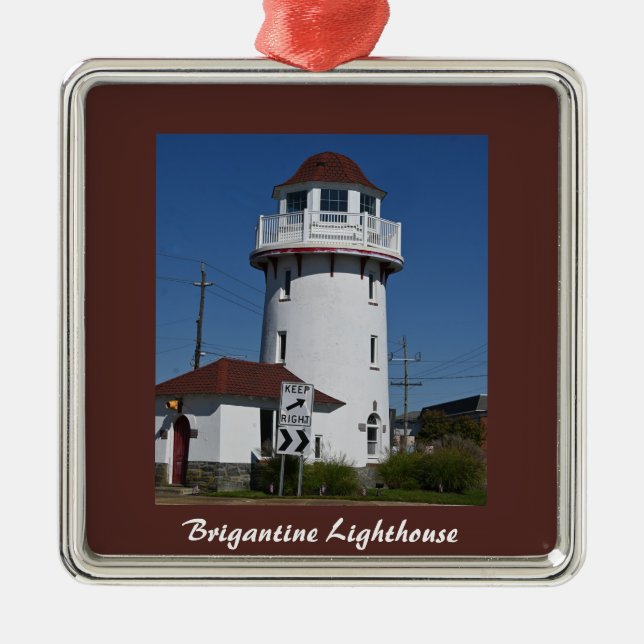 Brigantine Lighthouse Photo Ornament  (Front)