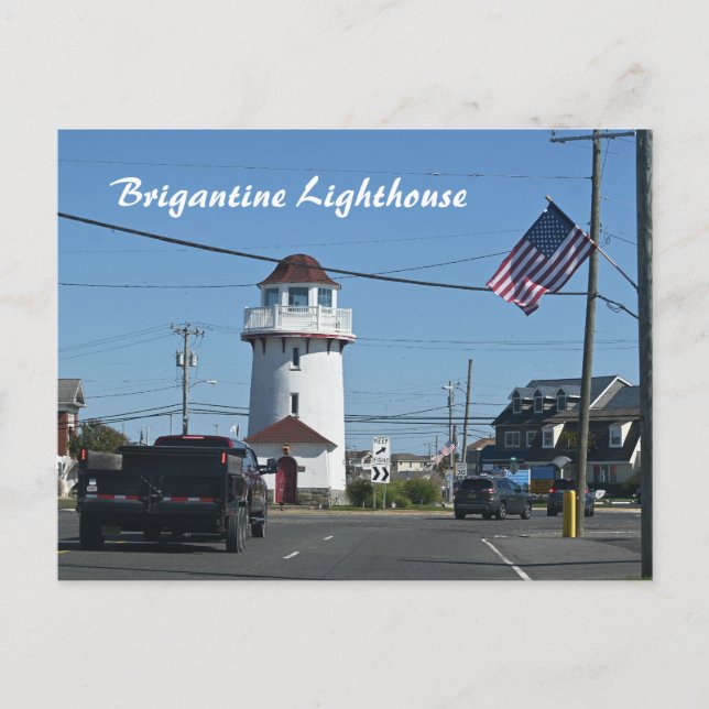Brigantine Lighthouse Photo Postcard (Front)