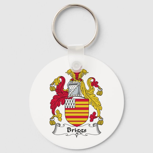 Briggs Family Crest Key Ring (Front)