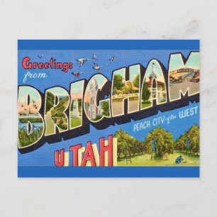 Brigham Utah Greeting Postcard