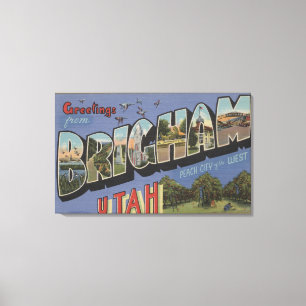 Brigham, UtahLarge Letter ScenesBrigham, UT Canvas Print