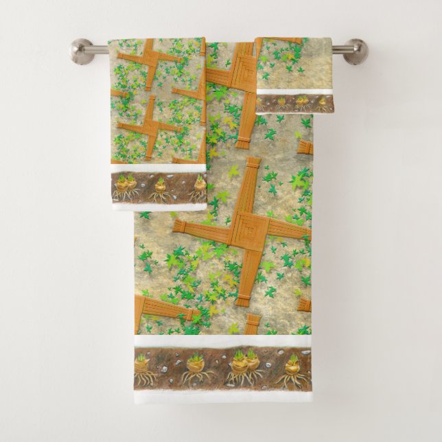 Brighid Cross Bath Towel Set (Insitu)
