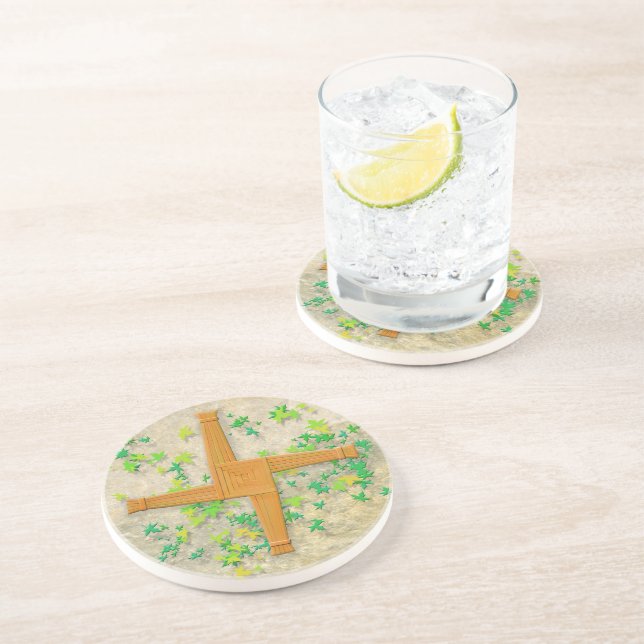 Brighid Cross Coaster (Side)