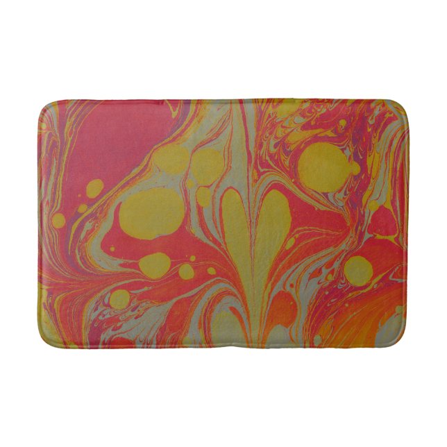Bright Abstract Art Bath Mat (Front)