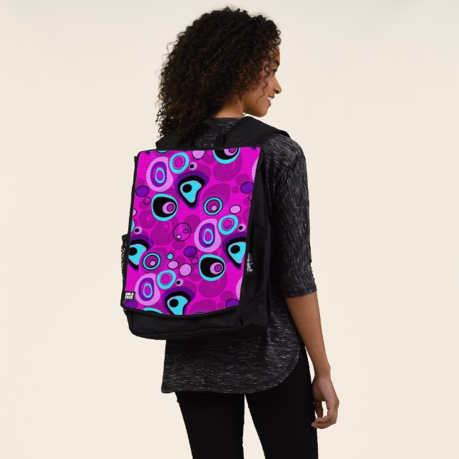 Bright, abstract backpack (Worn)