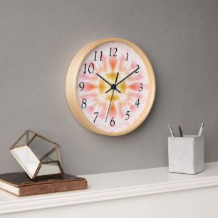 Bright Abstract  Clock