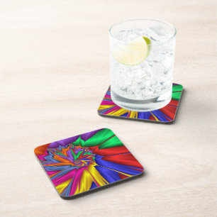 Bright abstract coaster