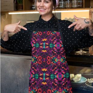 Bright Abstract Colour Apron