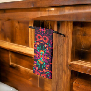 Bright Abstract Colour Tea Towel