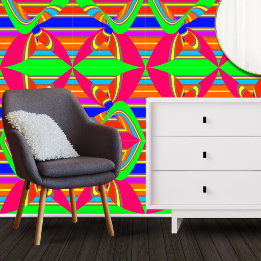 Bright Abstract Colourful Swirl Wallpaper