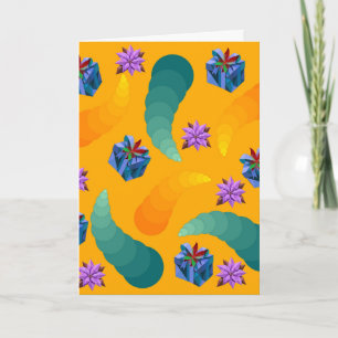 Bright Abstract Floral Wrapping Paper Card