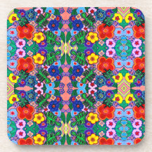 Bright Abstract Flower Art  