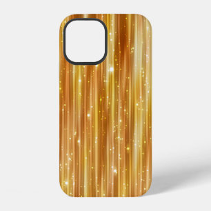 Bright abstract golden background with glitter iPhone 12 case