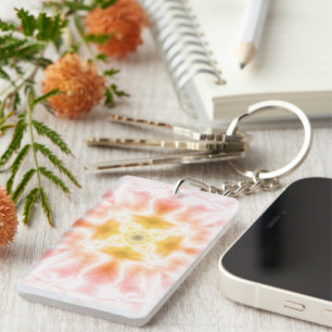 Bright Abstract Key Ring