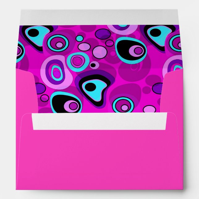 Bright, abstract , Magenta Envelope (Back (Bottom))