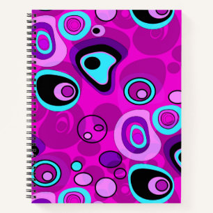 Bright, abstract , Magenta Notebook