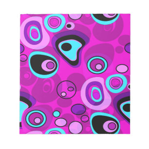 Bright, abstract , Magenta Notepad
