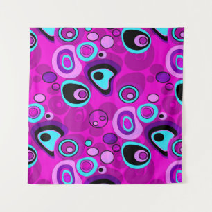 Bright, abstract , Magenta Tapestry