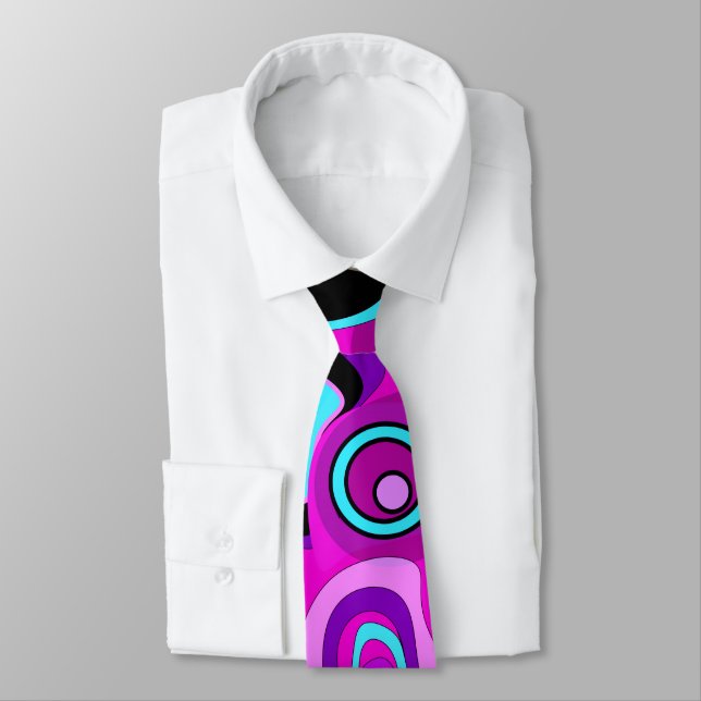 Bright, abstract , Magenta Tie (Tied)