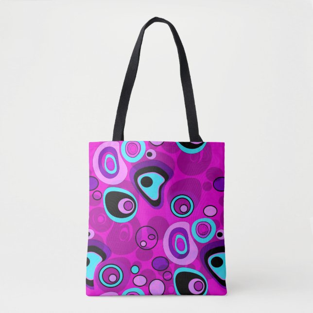 Bright, abstract , Magenta Tote Bag (Front)