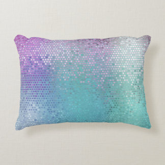 Bright Abstract Mosaic Multicolored Gloss Decorative Cushion